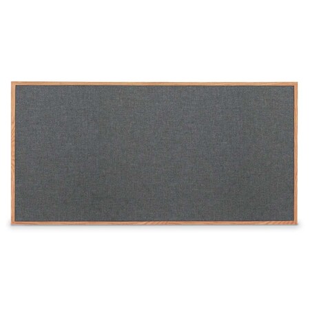 United Visual Products Combo Board, 60"x36", White Frame/White Porcelain & Cork UVDECORK6036W-WHTPORC-CORK